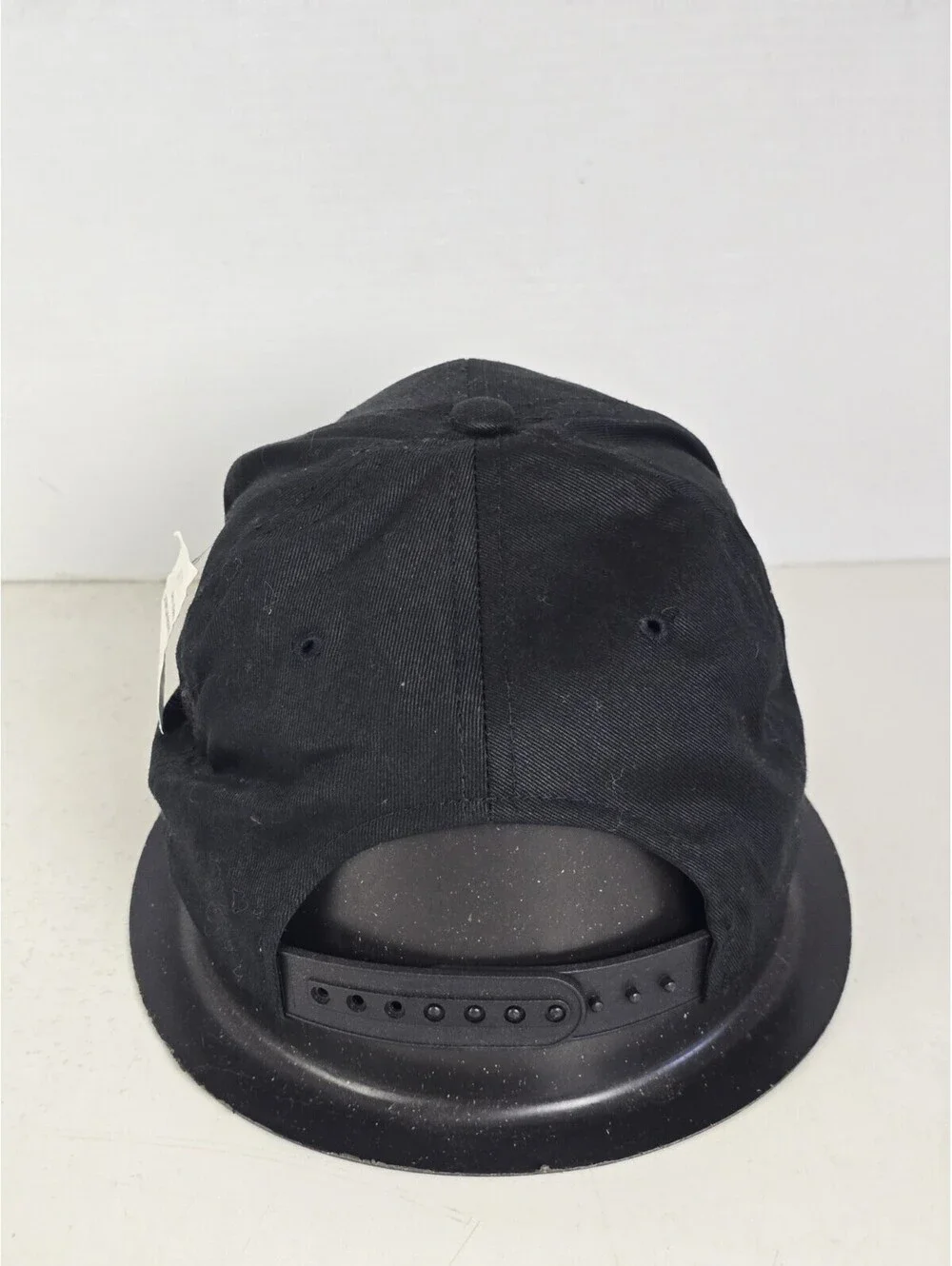 Vintage CAT Equipment Black StrapBack Hat OSFA Cotton Cap Adult Size NEW